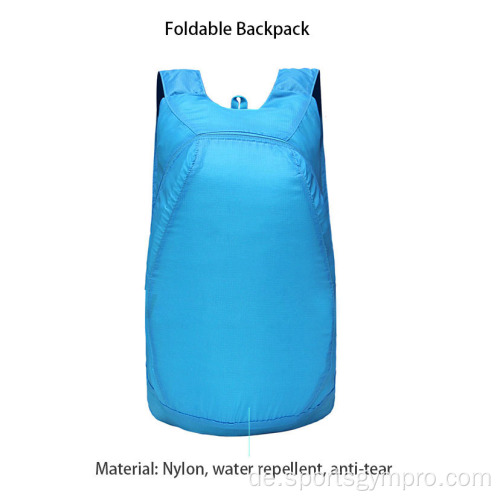 Nylon WaterRepel Faltbarer Rucksack